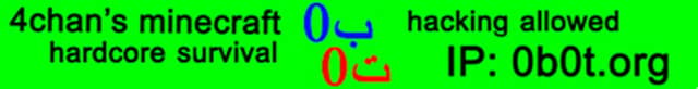 Server banner 0b0t.org